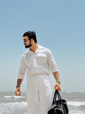 Cloud Weave White  Linen Co-ord Set – Relaxed Fit Custom Two Piece